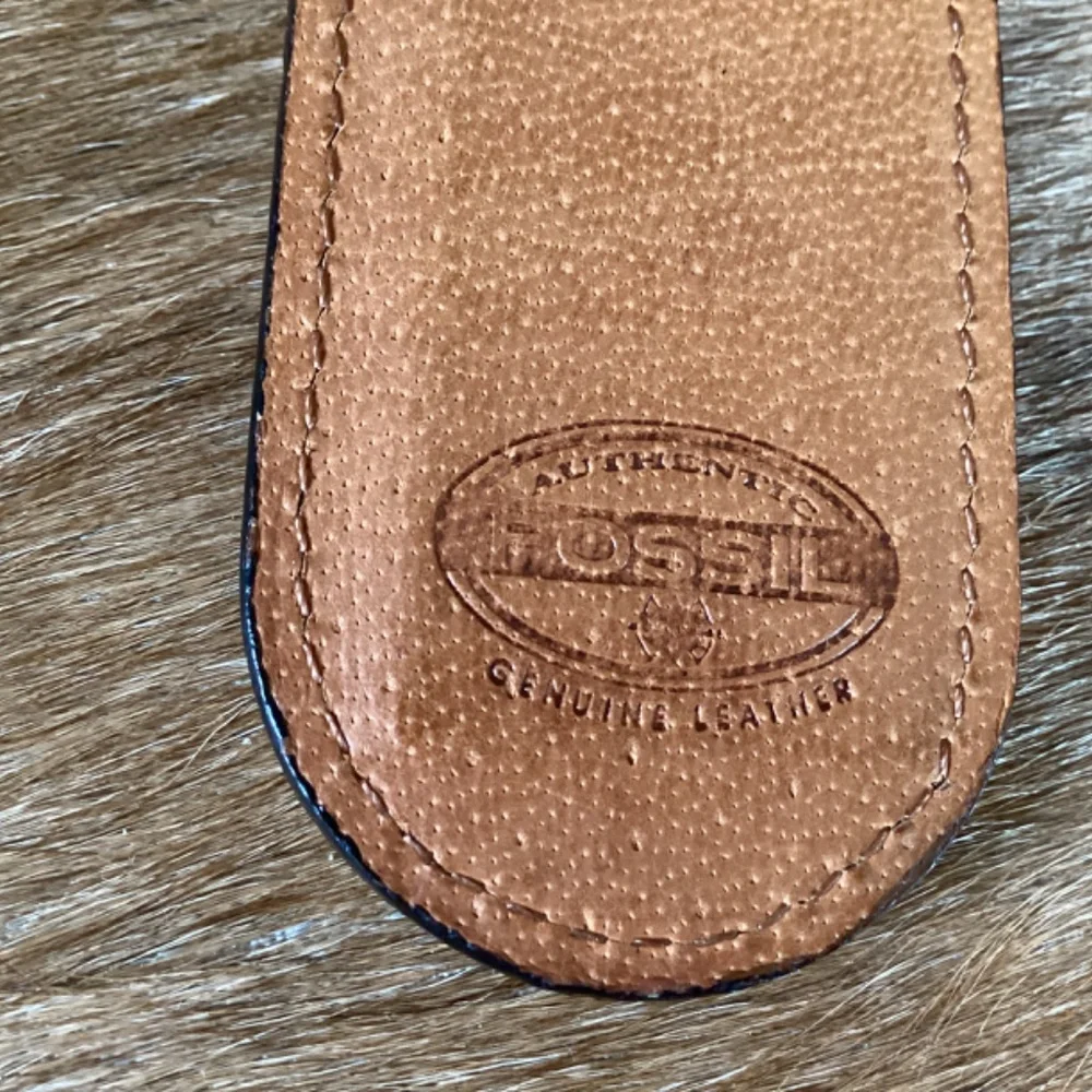 Fossil Brown Leather Money Clip